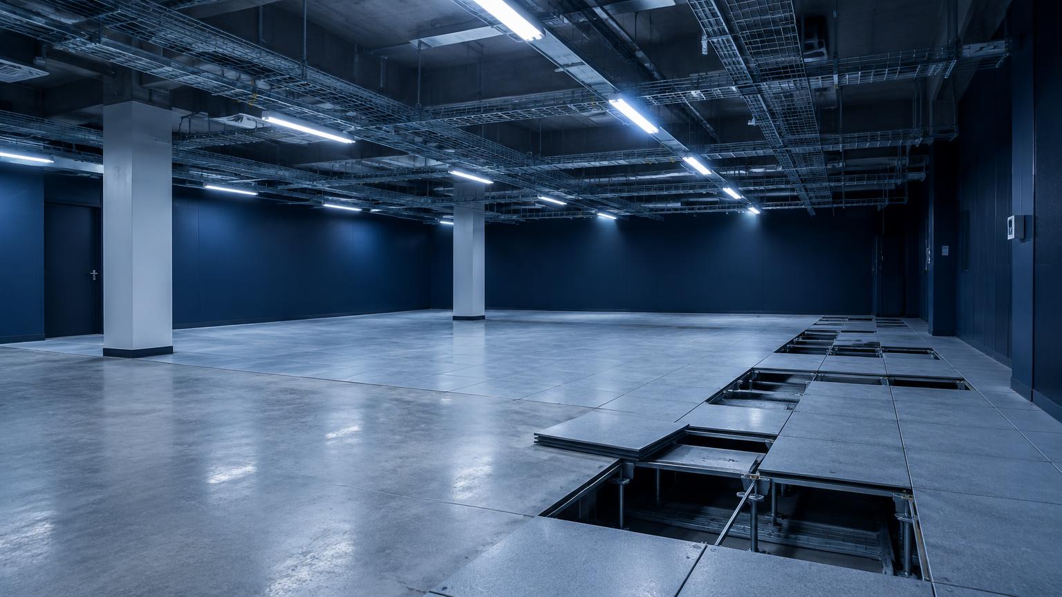 Illustrative empty room before installation